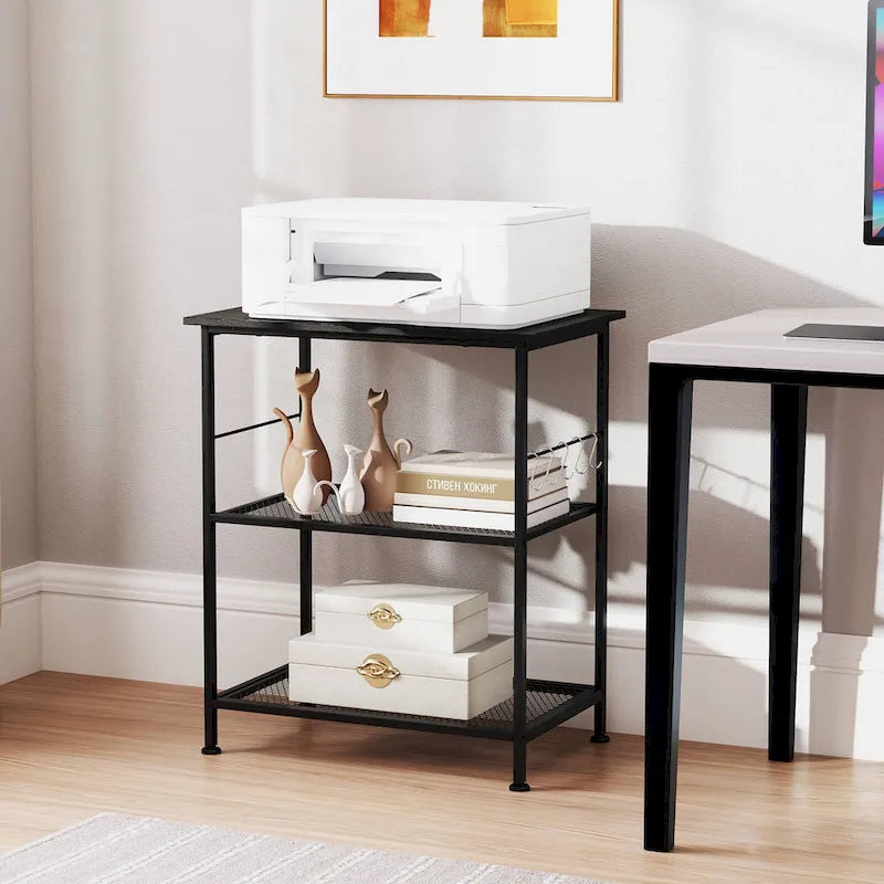 3-Tier Kitchen Serving Cart Utility Rolling Microwave Rack