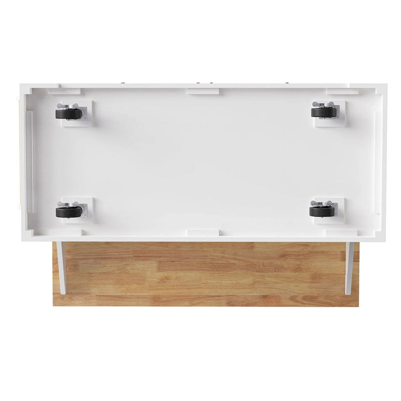 Rolling Kitchen Island with Drop Leaf, Cart on Wheels, Moveable Island Table with 4-Door Cabinet & 3 Drawers