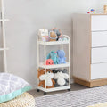 Multi-Tier Rolling Storage Cart with 360° Wheels