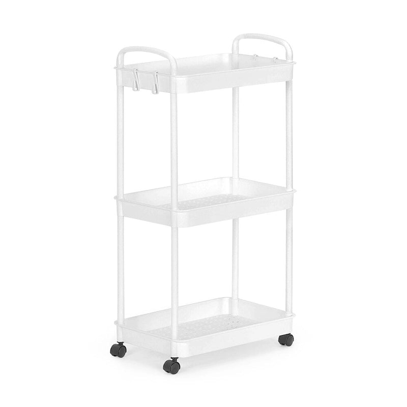 Multi-Tier Rolling Storage Cart with 360° Wheels