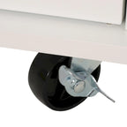Contemporary Kitchen Cart with Wheels - 31.50 W x 17.75 D x 34.50 H