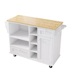 Carrello isola da cucina con spazio contenitore