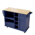 Carrello isola da cucina con spazio contenitore