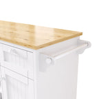 Carrello isola da cucina con spazio contenitore
