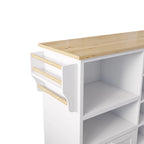 Carrello isola da cucina con spazio contenitore