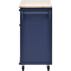 Carrello isola da cucina con spazio contenitore