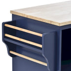 Carrello isola da cucina con spazio contenitore