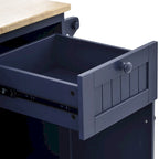 Carrello isola da cucina con spazio contenitore