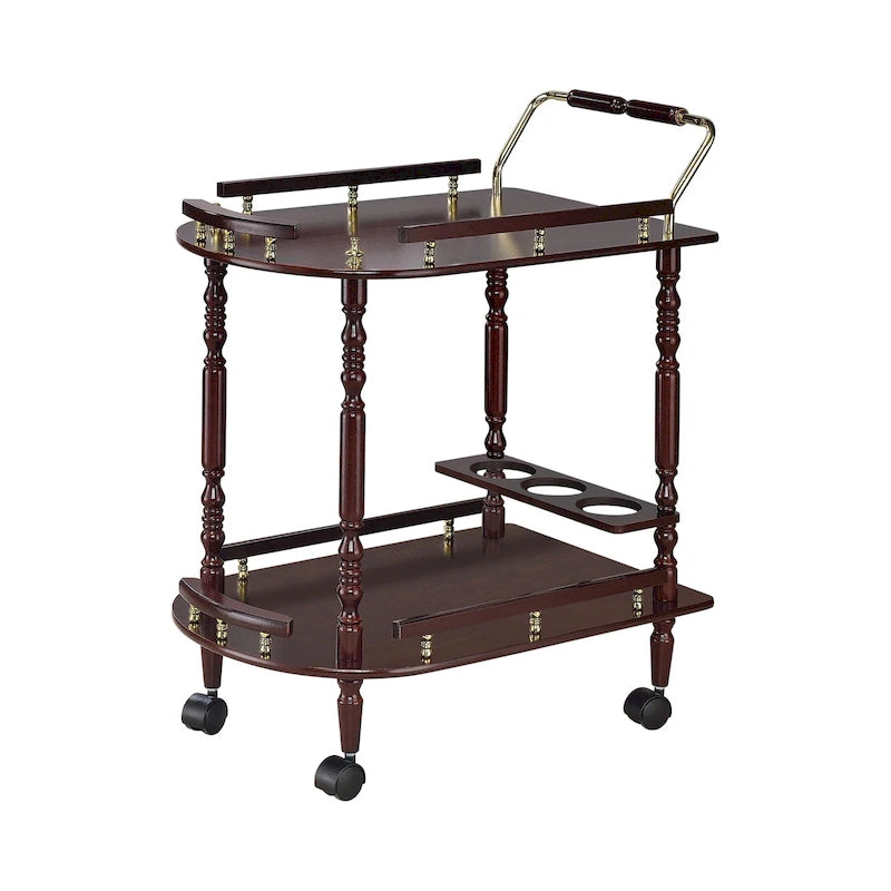2-Tier Serving Cart with Casters