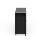 Wood Kitchen Cart with Stainless Steel Top