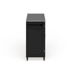Wood Kitchen Cart with Stainless Steel Top