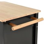 Keukeneilandtrolley met blad van massief hout