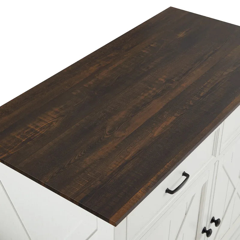 Kitchen Island with Counter Stools - 50D x 47.75W x 36.25H