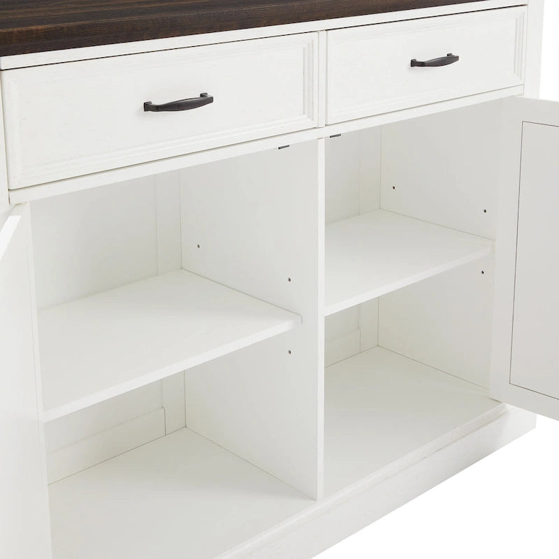 Kitchen Island with Counter Stools - 50D x 47.75W x 36.25H