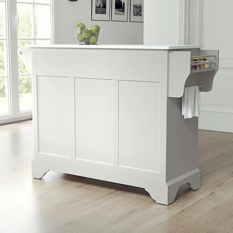 Granite Top Full Size Kitchen Island Cart - 51.5W x 18D x 36H