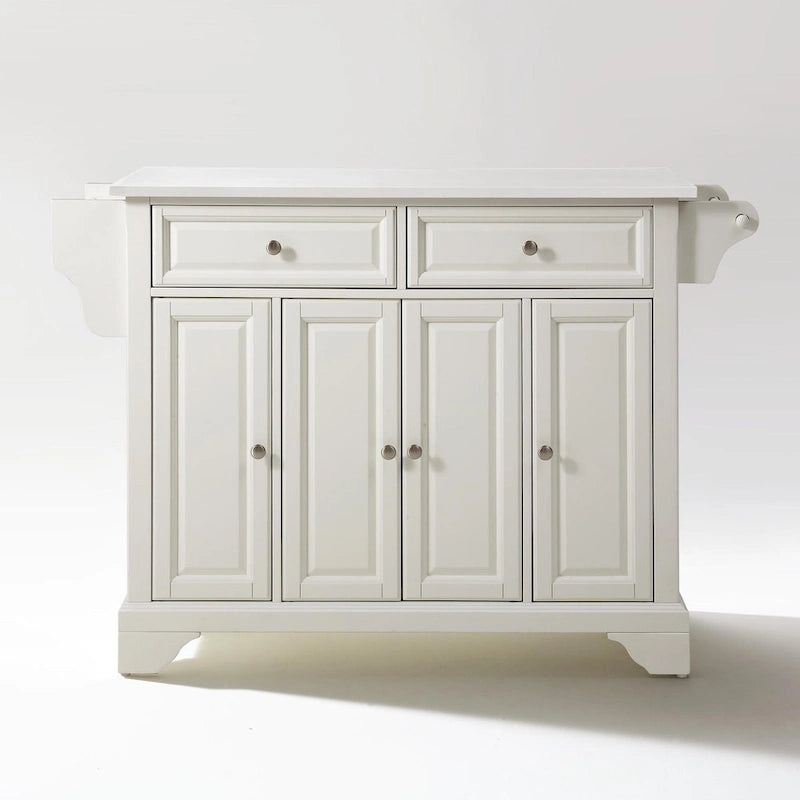 Granite Top Full Size Kitchen Island Cart - 51.5W x 18D x 36H