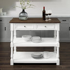 Wood Top Kitchen Island - 23.63d x 42w x 36.25h