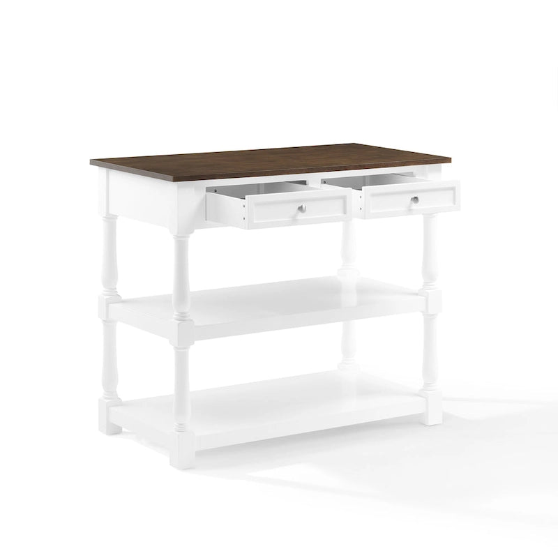 Wood Top Kitchen Island - 23.63d x 42w x 36.25h