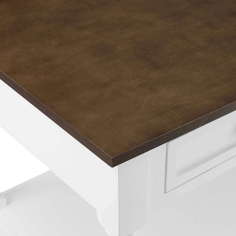 Wood Top Kitchen Island - 23.63d x 42w x 36.25h