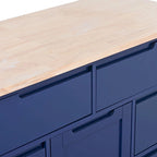 Kitchen Cart with Wheels and 8 Drawers