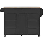 Kitchen Cart with Wheels and 8 Drawers
