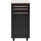 Kitchen Cart with Wheels and 8 Drawers