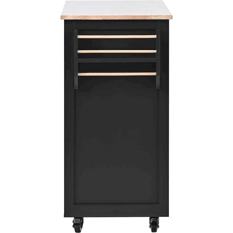 Kitchen Cart with Wheels and 8 Drawers