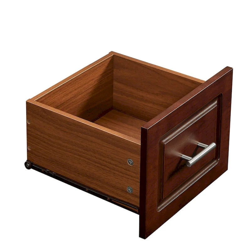 Mobile Kitchen Island Cart With 2 Drawers