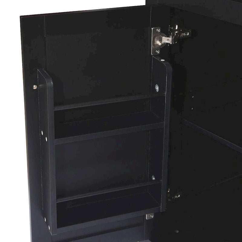 Kitchen Island Cart with Wheels, Drop-Leaf & Storage Racks