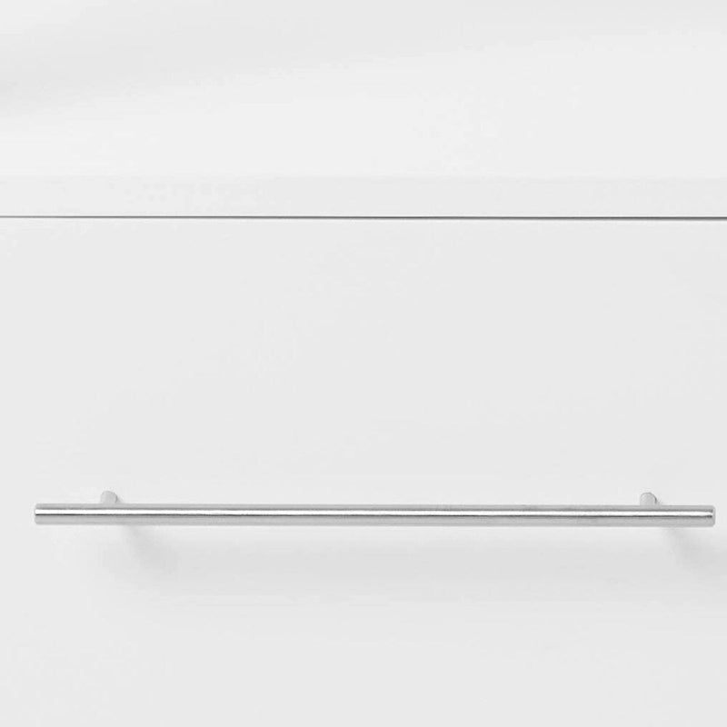 Kitchen Cart, Stainless Steel & White