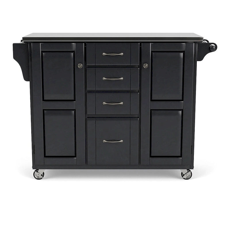 Black Kitchen Cart