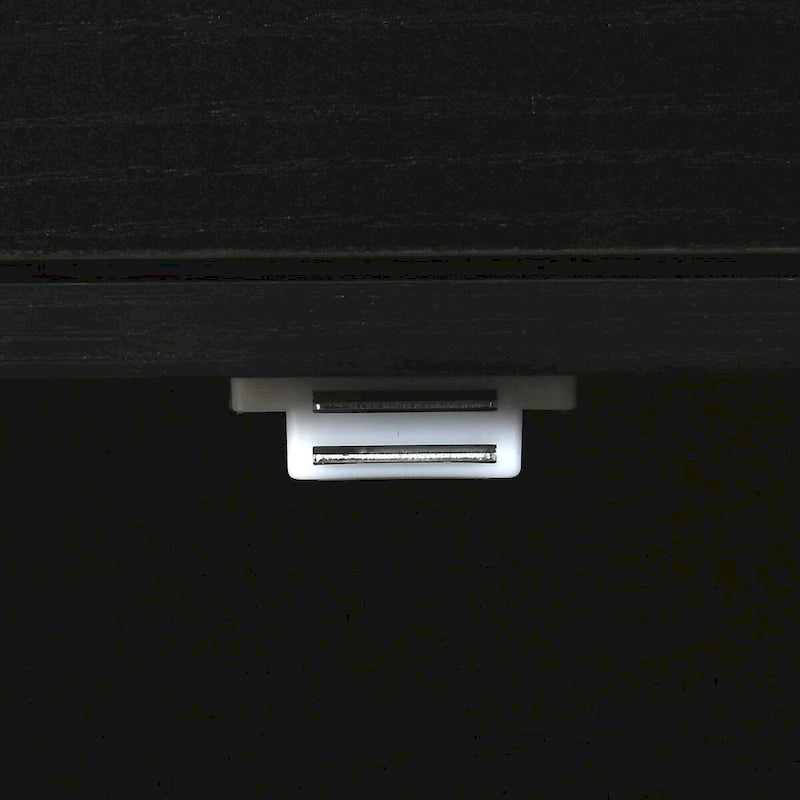 Kitchen Island Drop Leaf Double Tilt-Out Trash Cabinet with Power Outlet & Wheels